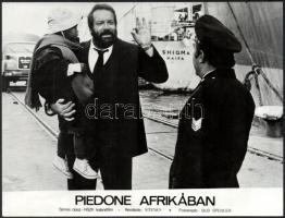 Bud Spencer (1929-2016) olasz filmszínész öt film egy-egy jelenetében, 5 db produkciós filmfotó, az ...