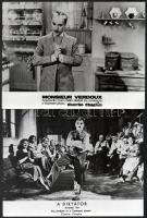 Charlie Chaplin (1899-1977) angol filmszínész és filmrendező négy filmjében, 4 db produkciós filmfot...