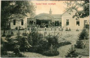 1907 Tenke, Tinca; fürdő vendéglő. Gelb Márton kiadása / spa and restaurant