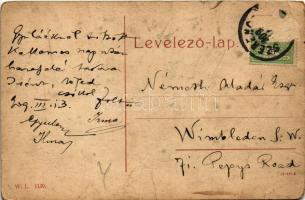 1909 Szerencs, Rákóczi út, gyógyszertár, Kurlander O. üzlete. W.L. 1139. (gyűrődések / creases)