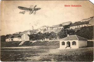 1912 Budapest I. Bleriot gépe a Vérmező felett (EM)