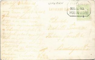 1914 Diósd, Fő utca, Római katolikus templom + "DIÓSD POSTAI ÜGYN" (EB)