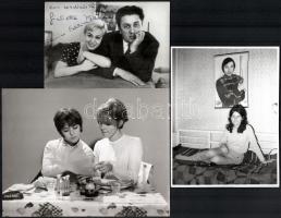 8 db nagy méretű filmfotó Brigitte Bardot és mások 20x30 cm ig