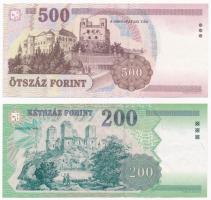 1998. 200Ft "FE" + 1998. 500Ft "EA" T:III