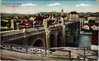 1918 Maribor, Marburg; Neue Draubrücke / new bridge (EK)