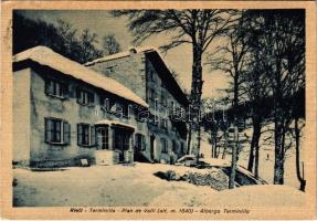 1950 Rieti, Albergo Terminillo, Pian de Valli / mountain hotel in winter (EK)