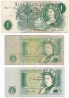 Nagy-Britannia 1970-1977. 1Ł + 1981-1984. 1Ł (2x) T:III,III- United Kingdom 1970-1977. 1 Pound + 1981-1984. 1 Pound (2x) C:F,VG