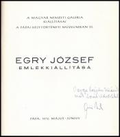 Egry József emlékkiállítása. A kiállítást rendezte és a katalógust összeállította: Szíj Béla. A Magy...
