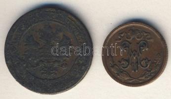 Cári Oroszország 1907-12. 1/2k, 1k II.Mihály T:3