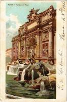 1903 Roma, Rome; Fontana di Trevi / Trevi Fountain. litho (EK)