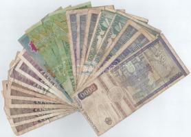 Románia 25db-os bankjegytétel T:III,III-
Romania 25pcs banknote lot C:F,VG