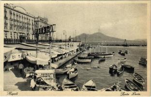 1934 Napoli, Naples; Santa Lucia / port, boats