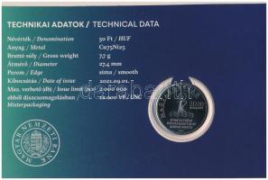 2021. 50Ft Cu-Ni "52. Nemzetközi Eucharisztikus Kongresszus" elsőnapi veret számozott emlé...