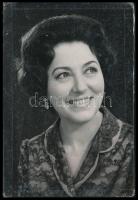 Lukács Margit (1914-2002) színésznő autográf dedikálással ellátott fotó laminálva