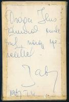 Lukács Margit (1914-2002) színésznő autográf dedikálással ellátott fotó laminálva