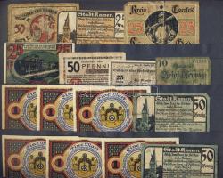 Német Birodalom/Weimari Köztársaság 1920-as évek eleje 348db szükségbankjegy, kevés duplával T:I (tö...