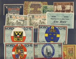 Német Birodalom/Weimari Köztársaság 1920-as évek eleje 348db szükségbankjegy, kevés duplával T:I (tö...