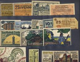 Német Birodalom/Weimari Köztársaság 1920-as évek eleje 348db szükségbankjegy, kevés duplával T:I (tö...