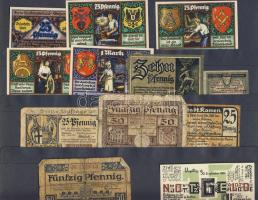 Német Birodalom/Weimari Köztársaság 1920-as évek eleje 348db szükségbankjegy, kevés duplával T:I (tö...