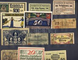 Német Birodalom/Weimari Köztársaság 1920-as évek eleje 348db szükségbankjegy, kevés duplával T:I (tö...