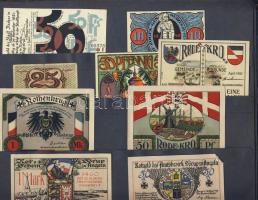 Német Birodalom/Weimari Köztársaság 1920-as évek eleje 348db szükségbankjegy, kevés duplával T:I (tö...