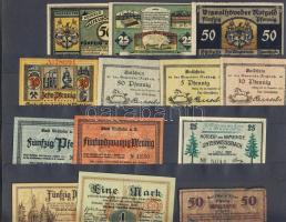 Német Birodalom/Weimari Köztársaság 1920-as évek eleje 348db szükségbankjegy, kevés duplával T:I (tö...