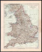 Anglia, Franciaország, Olaszország, 10 darabos vegyes világtérkép gyűjtemény cca 1900. 31x25 cm-ig
