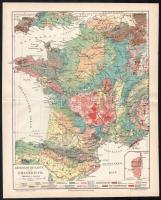 Anglia, Franciaország, Olaszország, 10 darabos vegyes világtérkép gyűjtemény cca 1900. 31x25 cm-ig