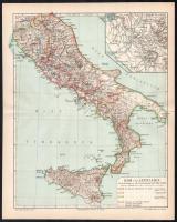 Anglia, Franciaország, Olaszország, 10 darabos vegyes világtérkép gyűjtemény cca 1900. 31x25 cm-ig