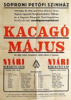 1955 Soproni Petőfi Színház Színház plakát 60x70 cm