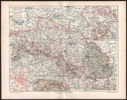 Németország, tartományok 10 darabos vegyes világtérkép gyűjtemény cca 1900. 31x25 cm