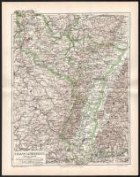 Németország, város térképek 10 darabos vegyes világtérkép gyűjtemény cca 1900. 31x25 cm