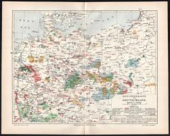 Németország, város térképek 10 darabos vegyes világtérkép gyűjtemény cca 1900. 31x25 cm