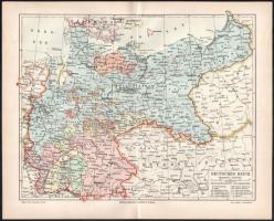 Németország, földrajzi, bányászati és ipari térképek 10 darabos vegyes világtérkép gyűjtemény cca 19...