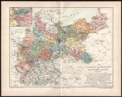 Németország, földrajzi, bányászati és ipari térképek 10 darabos vegyes világtérkép gyűjtemény cca 19...