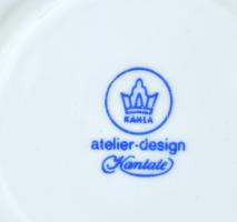 Kahla 4db kávéscsésze aljjal, kopott