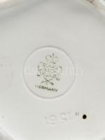 Schaubach német porcelán, selyemfényű mázzal, medvemama bocsával, kopott, jelzett, m:14cm