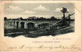 1901 Érsekújvár, Nové Zamky; új híd és közkórház. Conlegner J. és fia / new bridge and hospital (EB)