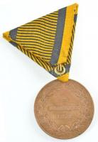 1873. "Hadiérem" Br katonai érdemérem eredeti mellszalaggal T:2- Hungary 1873. "Milit...