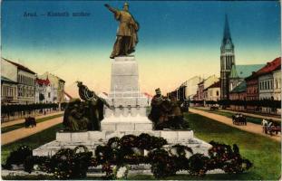 1914 Arad, Kossuth szobor. Kerpel Izsó kiadása / monument (EK)