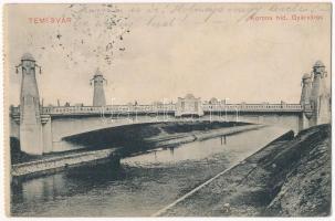 Temesvár, Timisoara; Gyárváros, Korona híd / bridge (r)