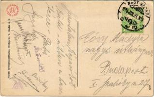 1916 Nagyvárad, Oradea; Vasútállomás. Vasúti levelezőlapárusítás / railway station (EK)