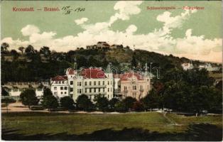 1910 Brassó, Kronstadt, Brasov; Fellegvársor / Schlossbergzeile / Dealul Strajii (EK)