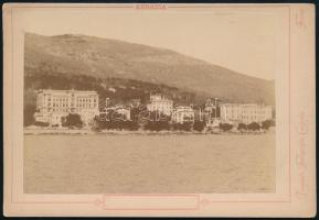 cca 1900 Abbázia, Fiume, keményhátú fotó, 11×16 cm