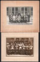 cca 1900 8 db nagy méretű fotó tabló, portré, stb