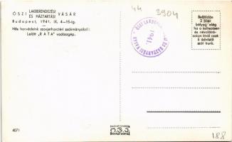 1941 Budapest, Őszi Lakberendezési és Háztartási Vásár, Hős honvédeink szovjetharctéri zsákmányából ...