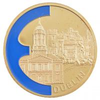 1999. Dublin aranyozott Cu-Ni, részben kézzel festett emlékérem (40mm) T:PP  1999. Dublin gold plated Cu-Ni, partially hand painted commemorative medallion (40mm) C:PP