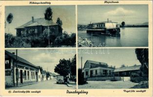 1939 Dunabogdány, Kőbánya kezelőség, hajóállomás, Vogel-féle és Ifj. Leschinsky-féle vendéglő