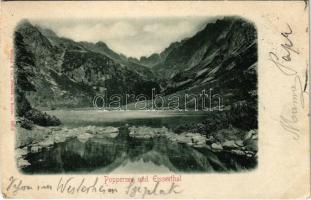 1899 (Vorläufer) Tátra, Magas-Tátra, Vysoké Tatry; Poppersee und Eisseetal / Poprádi-tó / lake, valley (EK)