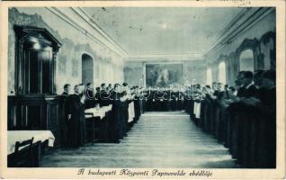 1933 Budapest V. Központi Papnevelde ebédlője, belső